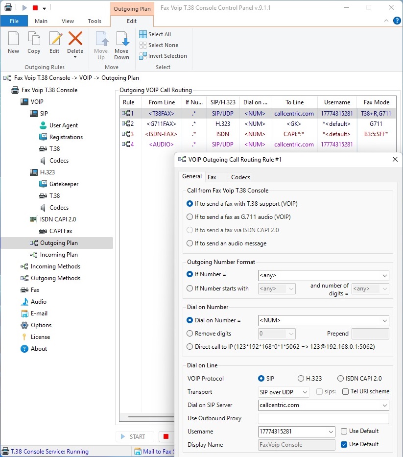 Outgoing VOIP Call Routing