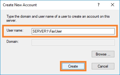 Create New Account