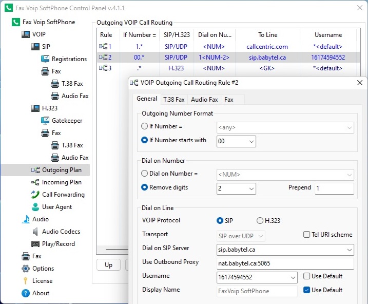 Outgoing VOIP Call Routing