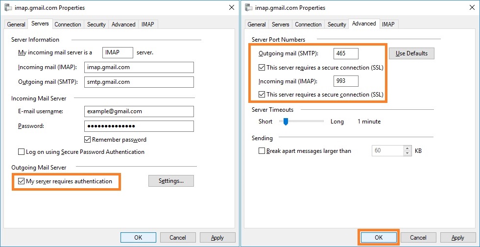 Configure with Gmail (IMAP)